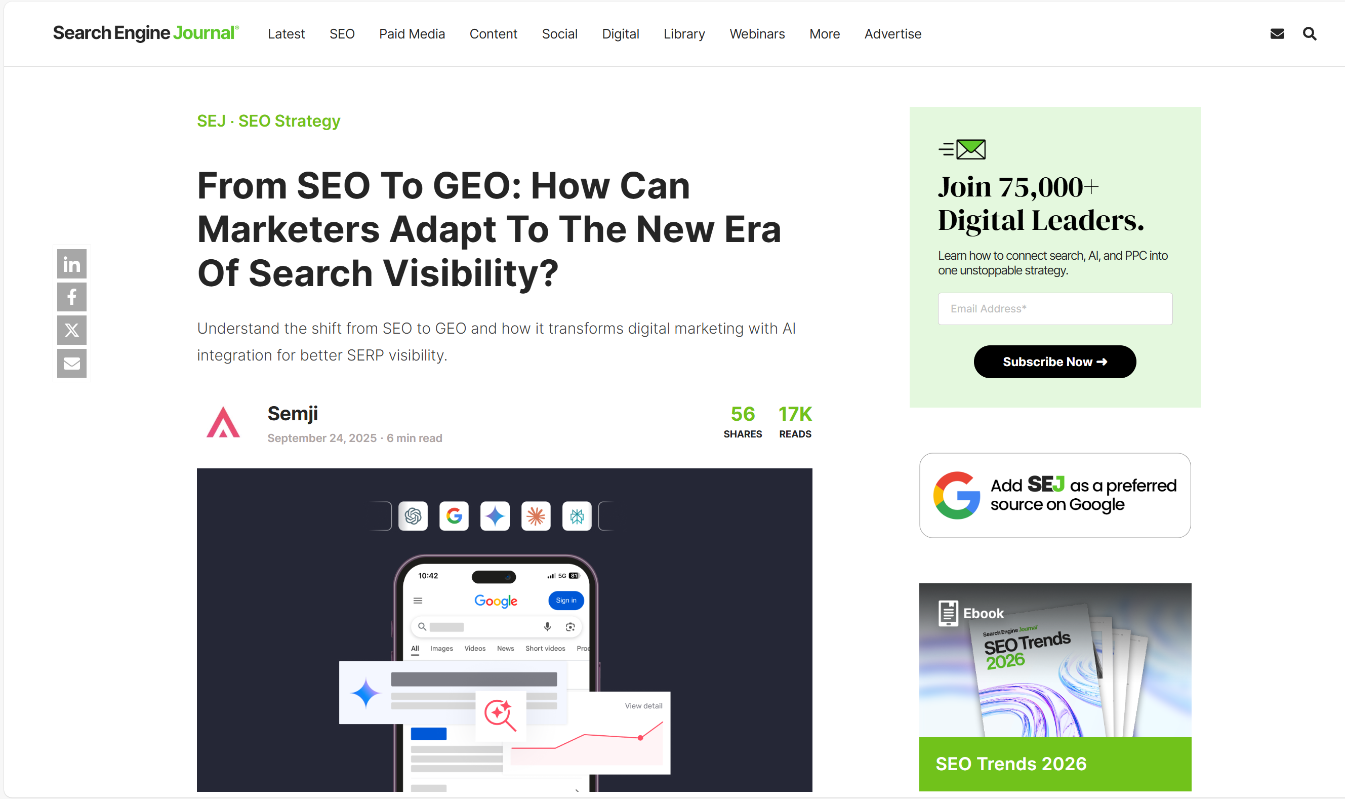 Search Engine Journal article screenshot